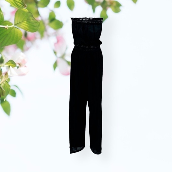 EIGHT Sixty Strapless Jumpsuit Size Medium - Picture 4 of 6